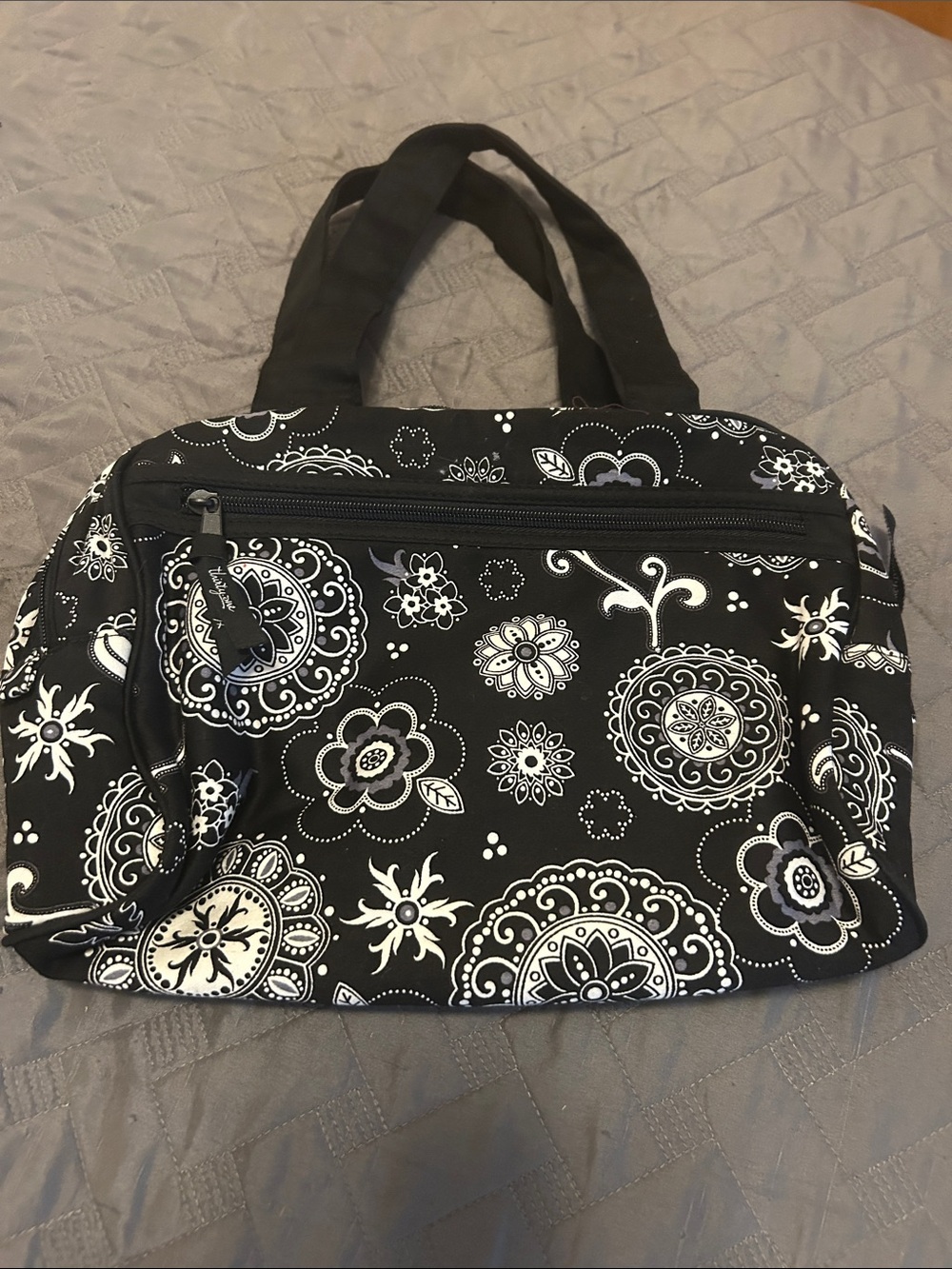31 thirty one Black and White Floral Cosmetic Bag - travel